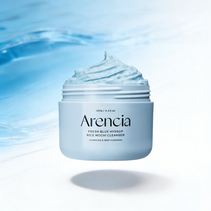 Arencia Fresh Blue Hyssop Rice Mochi Cleanser 120g | Calming Cleansing – MyKStyle