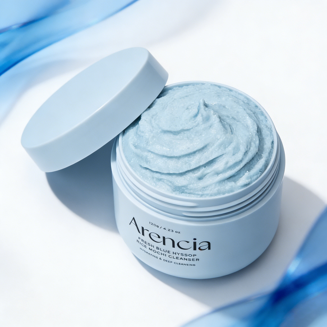 Arencia Fresh Blue Hyssop Rice Mochi Cleanser 120g | Kalmerende Reiniging – MyKStyle