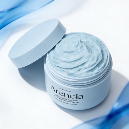 Arencia Fresh Blue Hyssop Rice Mochi Cleanser 120g | Calming Cleansing – MyKStyle