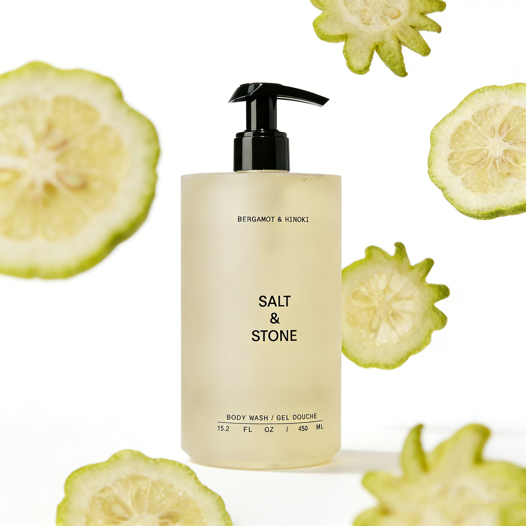 Salt & Stone Bergamot & Hinoki Body Wash 450ml | Luxe Clean Body Care – MyKStyle