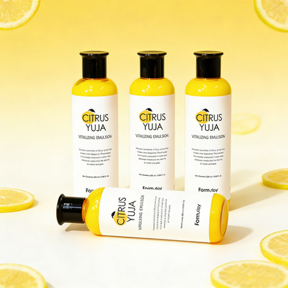 Farmstay Citrus Yuzu Vitalizing Emulsion 280ml | Glow & Hydraterende Lotion – MyKStyle