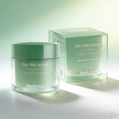 Farmstay Tea Tree Biome Calming Water Cream 80ml | Lichte Kalmerende Crème – MyKStyle