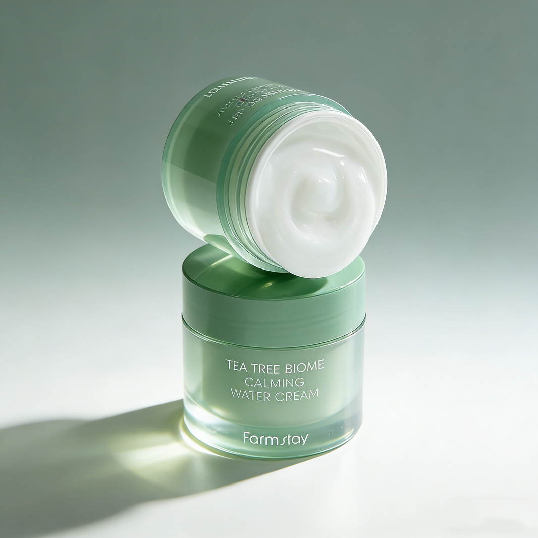 Farmstay Tea Tree Biome Calming Water Cream 80ml | Lichte Kalmerende Crème – MyKStyle