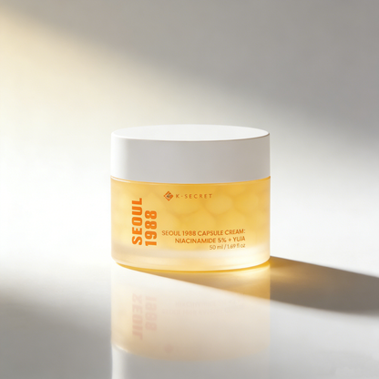 K-SECRET SEOUL 1988 Capsule Cream Niacinamide 5% + Yuja 50ml | Glow & Brightening – MyKStyle