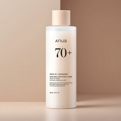 Anua Rice 70 Glow Milky Toner 250ml | Hydraterende Glow Toner – MyKStyle