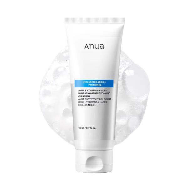 Anua 8 Hyaluronic Acid Gentle Foaming Cleanser 150ml | Hydraterende Cleanser – MyKStyle