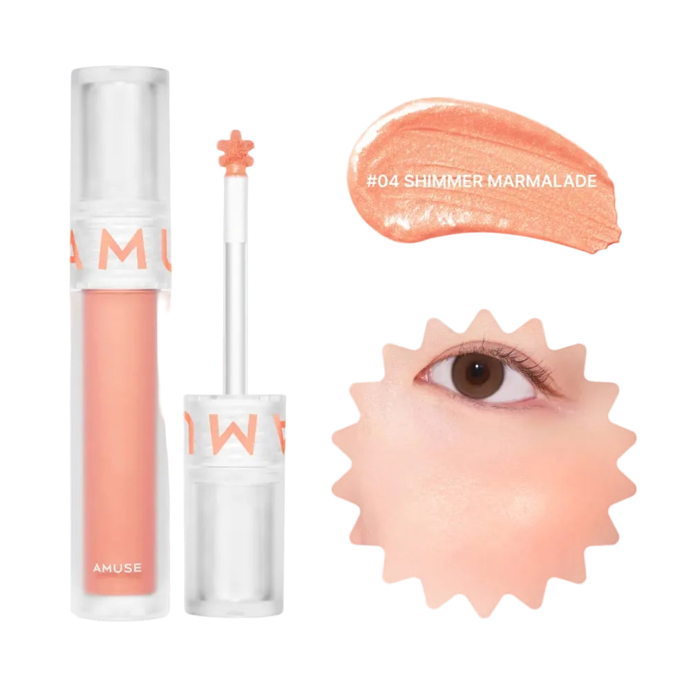 Amuse Soft Cream Cheek Blush 04 Shimmer Marmalade | Peach Glow – MyKStyle
