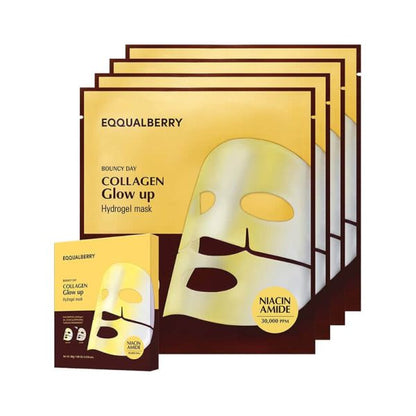 Eqqualberry Collagen Glow Up Hydrogel Mask 4ea | Glow & Firming – MyKStyle