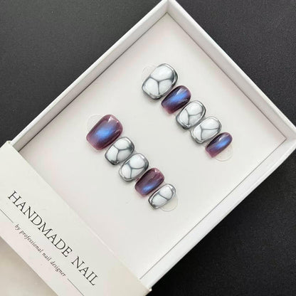 All-in-One Press-On Nail Kit – Nebula Glow