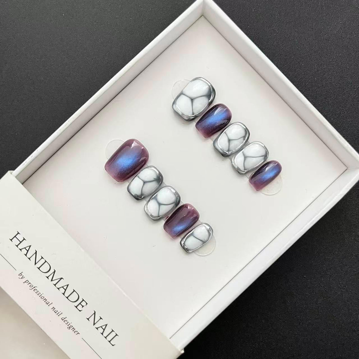 All - in - One Press - On Nail Kit – Nebula Glow - Mykstyle