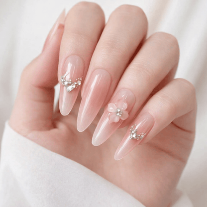 All - in - One Press - On Nail Kit – Peach Blossom Edition - Mykstyle