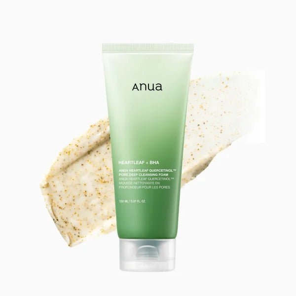 Anua Heartleaf Quercetinol Pore Deep Cleansing Foam 150ml | Pore Care Cleanser – MyKStyle - Mykstyle