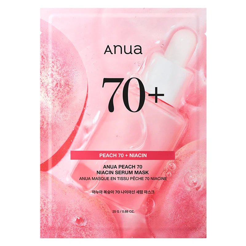 Anua Peach 70 Niacin Serum Mask 25ml | Brightening Glow | MyKStyle - Mykstyle