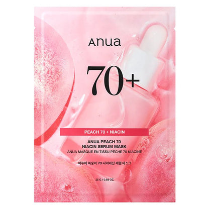 Anua Peach 70 Niacin Serum Mask 25ml | Brightening Glow | MyKStyle - Mykstyle
