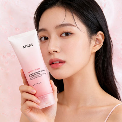 Anua Peach Niacin Spread Cleansing Foam 150ml | Brightening Cleanser – MyKStyle - Mykstyle