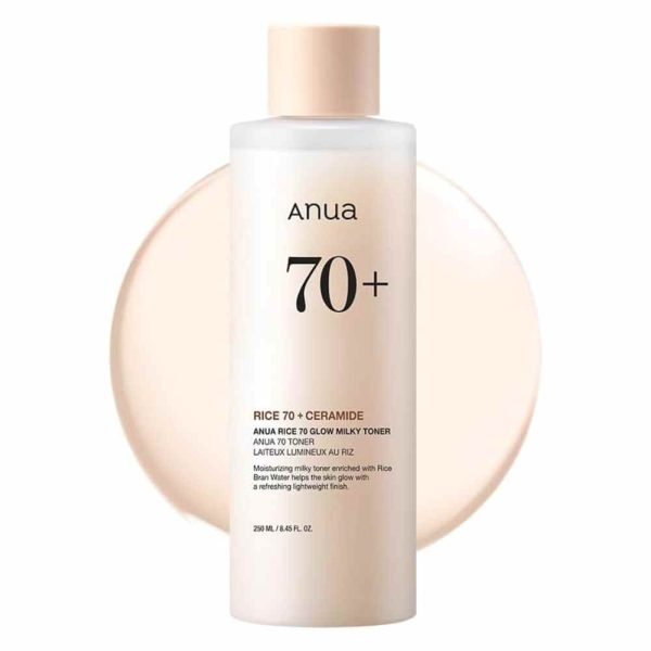 Anua Rice 70 Glow Milky Toner 250ml | Hydraterende Glow Toner – MyKStyle - Mykstyle
