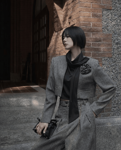 Cecile Draped Blouse – Black - Mykstyle