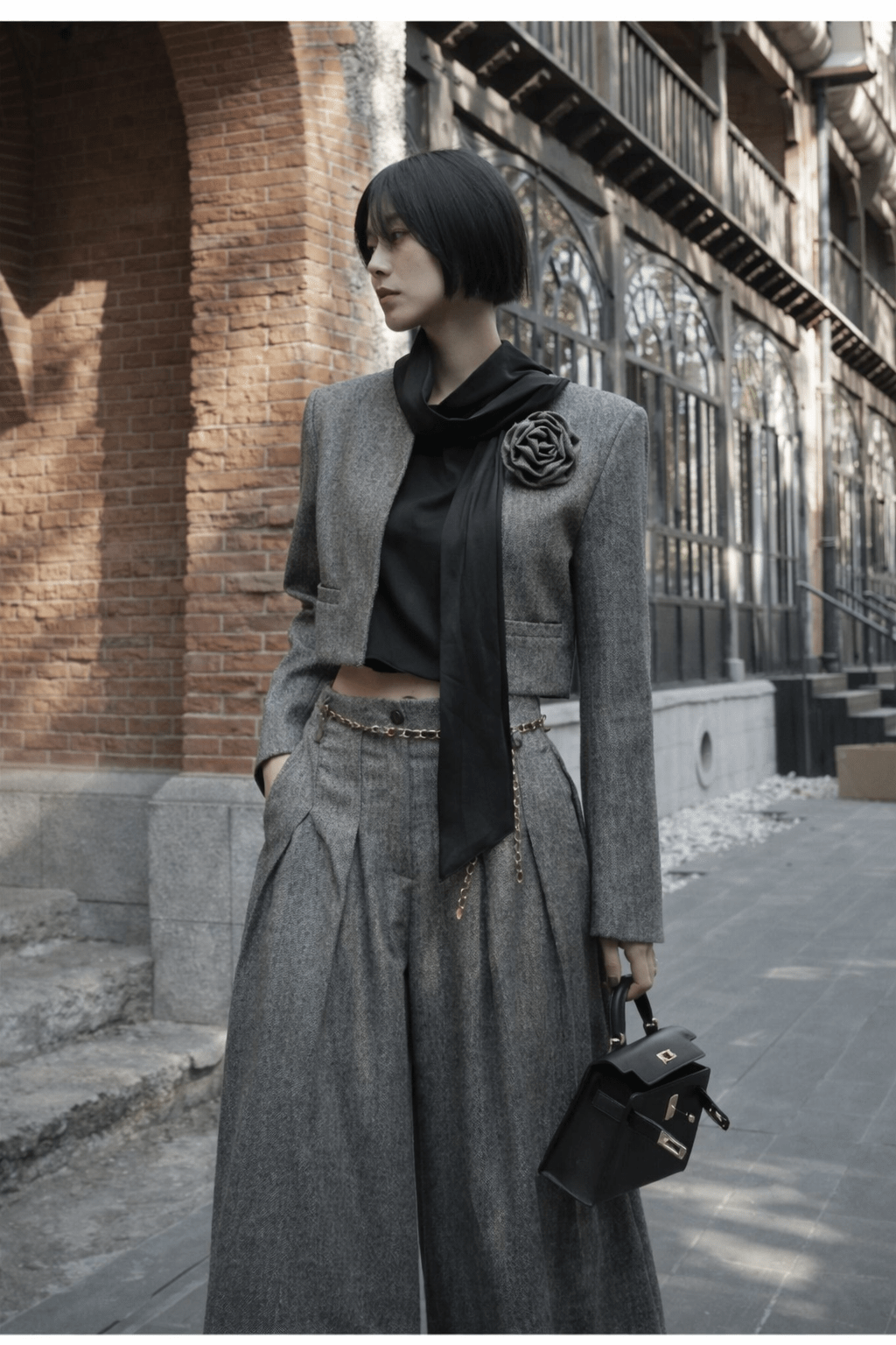 Cecile Draped Blouse – Black - Mykstyle
