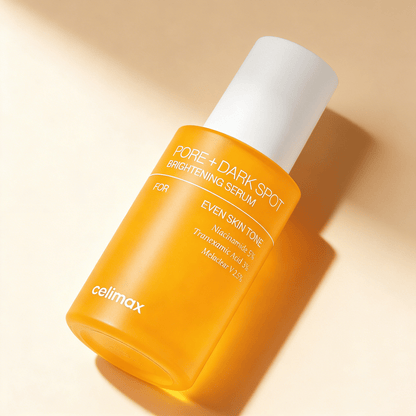 Celimax, Pore Brightening Serum, Dark Spot Serum, korean skincare, k - beauty, pore care serum, brightening serum, uneven skin tone care, niacinamide serum, glow serum, sensitive skin serum, daily serum, glass skin routine, skincare routine, MyKStyle - Mykstyle