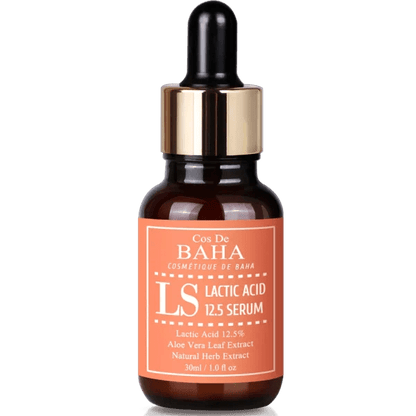 Cos De BAHA Lactic Acid 12.5 Serum (LS) 30ml | Mild AHA Exfoliant – MyKStyle - Mykstyle