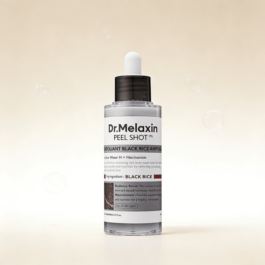 Dr. Melaxin Peel Shot Exfoliant Black Rice Ampoule 80ml | Glow Renewal – MyKStyle - Mykstyle