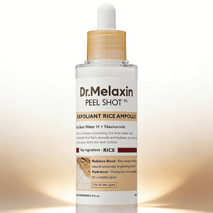 Dr. Melaxin Peel Shot Exfoliant White Rice Ampoule 80ml | Gentle Glow Renewal – MyKStyle - Mykstyle