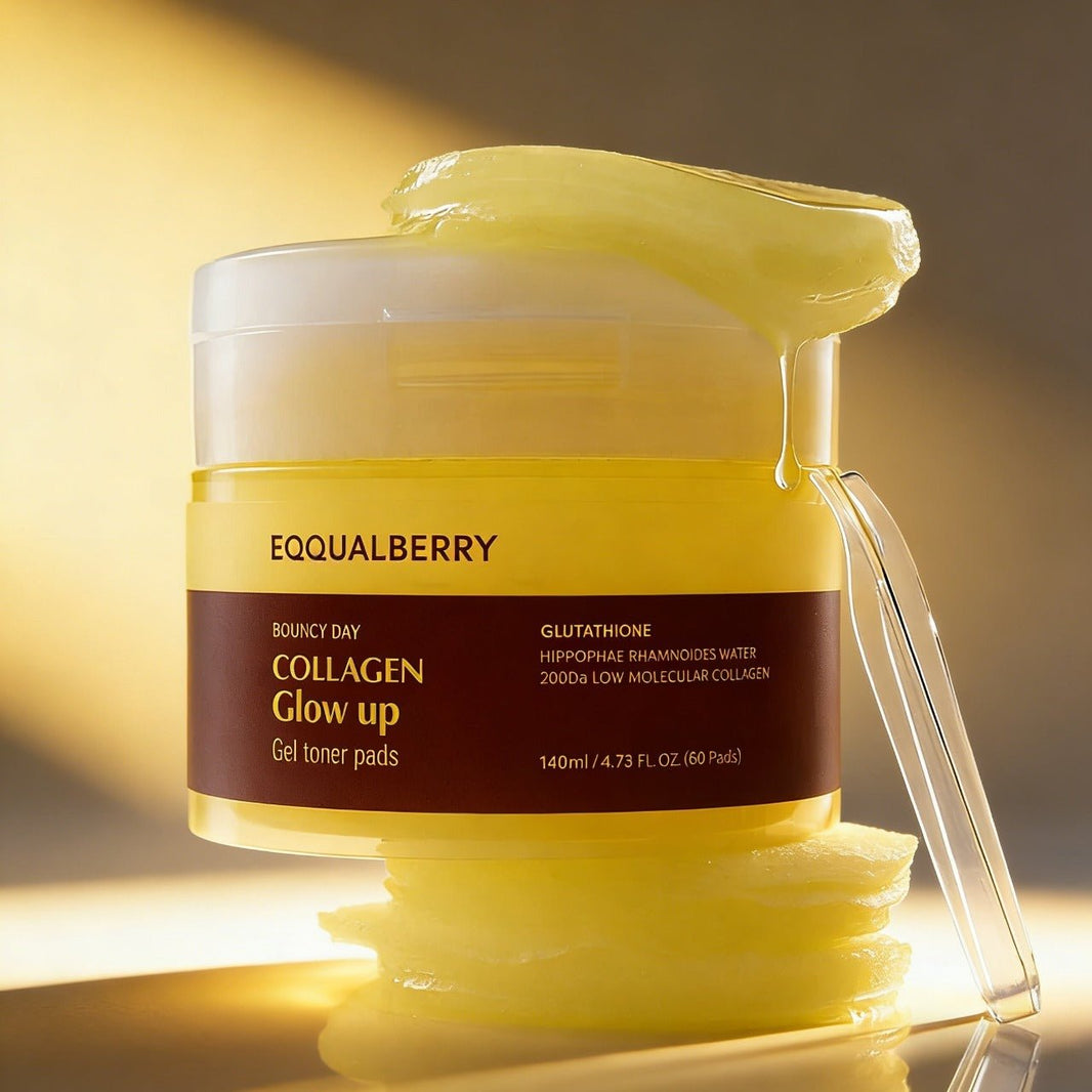 Eqqualberry – Collagen Glow Up Gel Toner Pads - Mykstyle