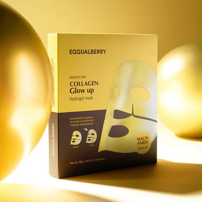 Eqqualberry – Collagen Glow Up Hydrogel Mask - Mykstyle