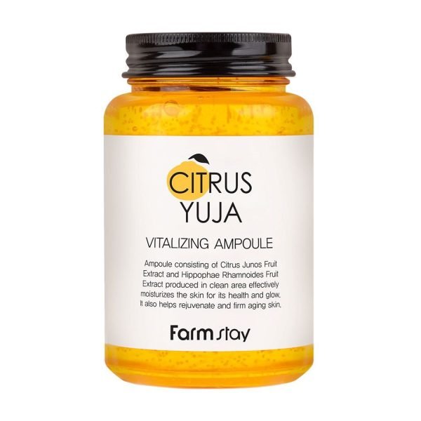 Farmstay Citrus Yuja Vitalizing Ampoule 250ml | Glow & Vitamin Serum – MyKStyle - Mykstyle