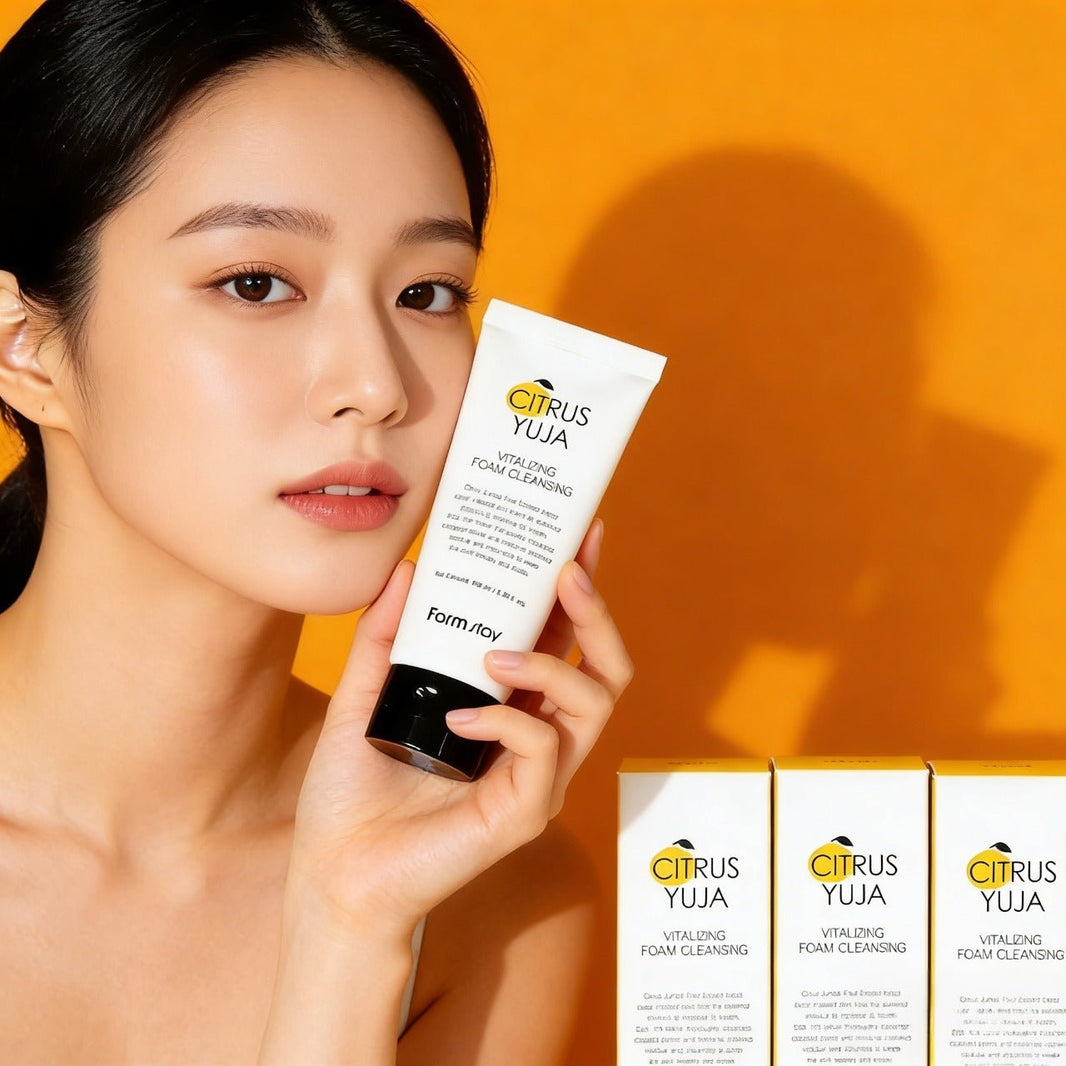 Farmstay Citrus Yuja Vitalizing Foam Cleansing 100ml | Verfrissende Glow Cleanser – MyKStyle - Mykstyle