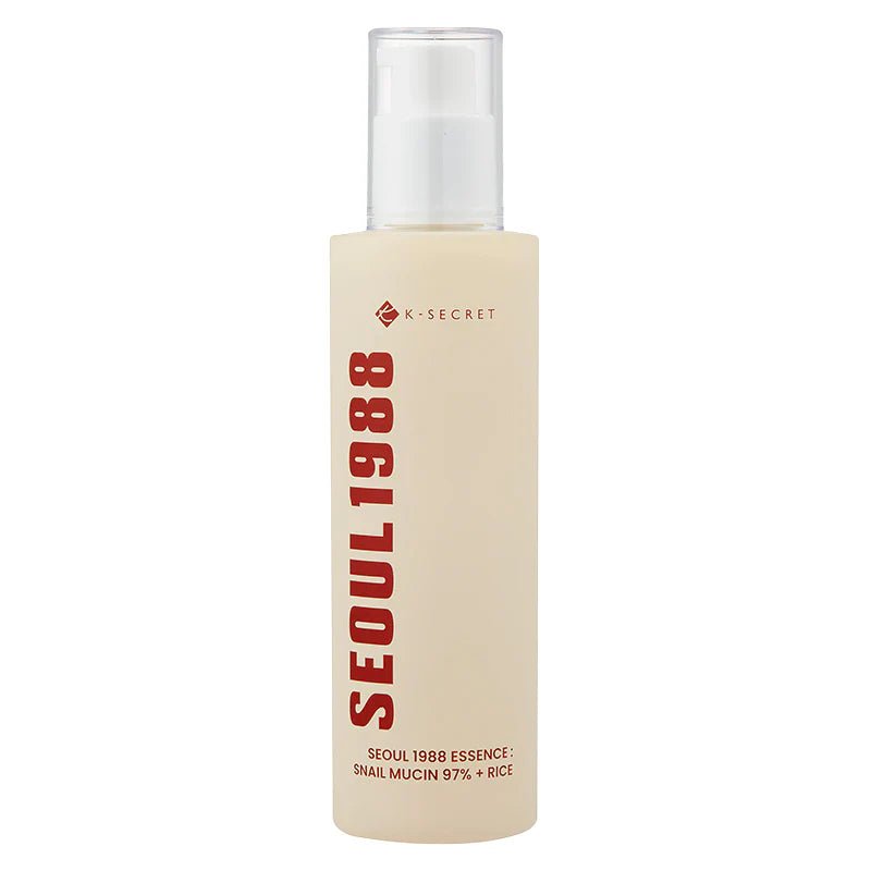 K-SECRET SEOUL 1988 Snail Mucin 97% + Rice Essence 100ml | Glass Skin Repair – MyKStyle - Mykstyle