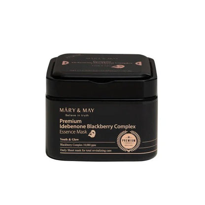 Mary & May – Premium Idebenone Blackberry Complex Essence Mask, 20EA - 250g - Mykstyle