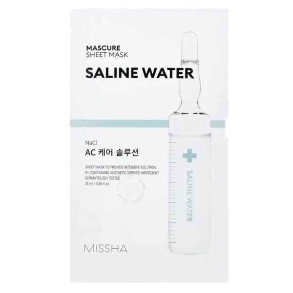 MISSHA Mascure Solution Sheet Mask Saline Water 28ml | Hydraterend Masker – MyKStyle - Mykstyle