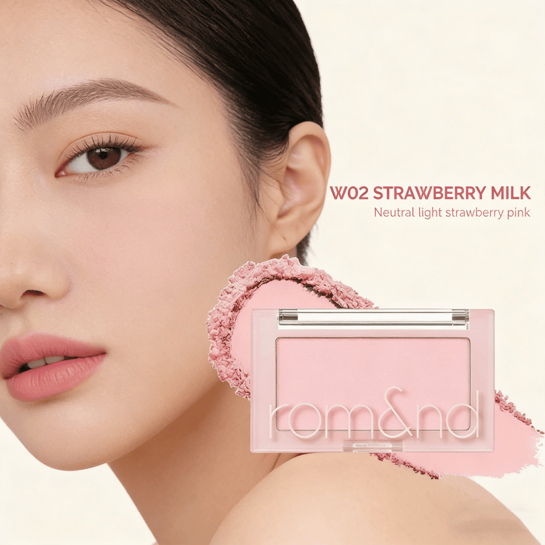 Rom&nd Better Than Cheek Nude Blush Powder – W02 Strawberry Milk - Mykstyle
