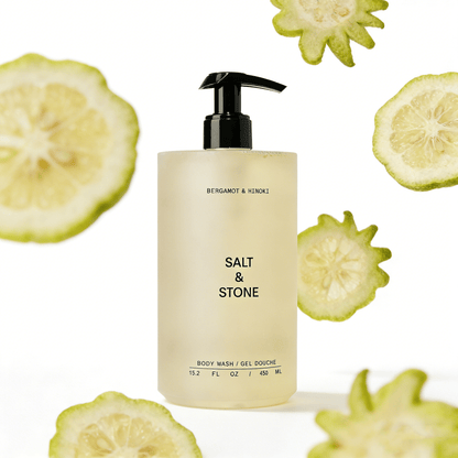 Salt & Stone Bergamot & Hinoki Body Wash 450ml | Luxe Clean Body Care – MyKStyle - Mykstyle
